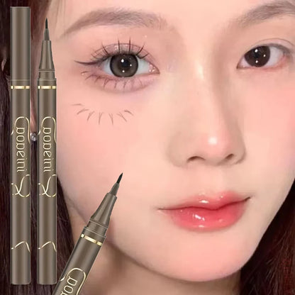 Waterproof liquid eyeliner 4 colors ultra fine tip long lasting Korean