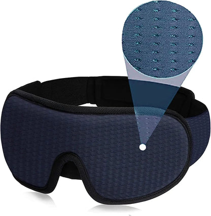 3D Mask for Sleep Eye Mask Lights Blockout Soft Padded Sleeping Fabric