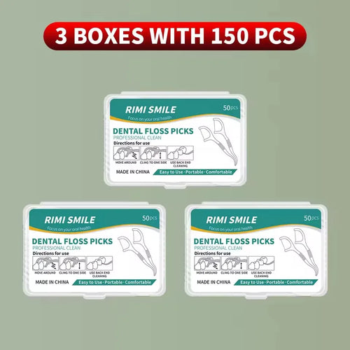 1/3/6/20 Box Portable Disposable Dental Floss Plastic Toothpick