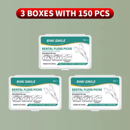 1/3/6/20 Box Portable Disposable Dental Floss Plastic Toothpick