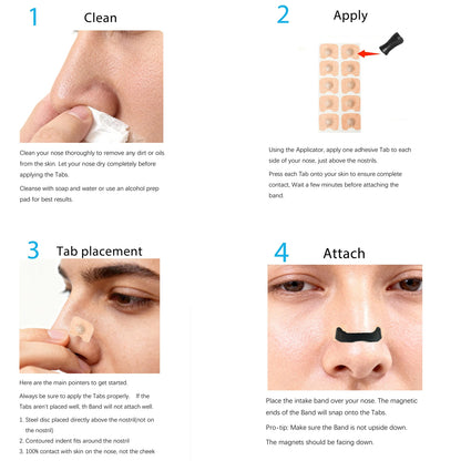 Sport Nasal Breathing Dilator Kits  Sleep Nasal Strips Nose Breathe