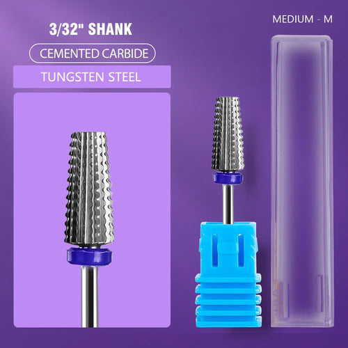 Ceramic Tungsten Carbide Nail Drill Bit Rotate Burr Milling Nail