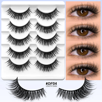 Veltrinay Manga Lashes Fluffy Soft 3D Mink False Lashes Wispy Soft
