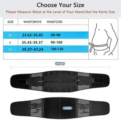 Back Brace Adjustable Waist Belt Support Brace for Lumbar Trainer