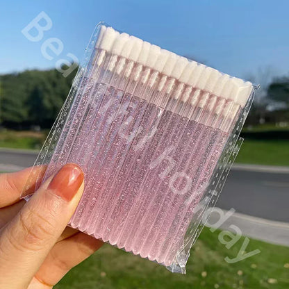 200/300/500Pcs Disposable Lip Lint Free Applicators Lipstick Testers