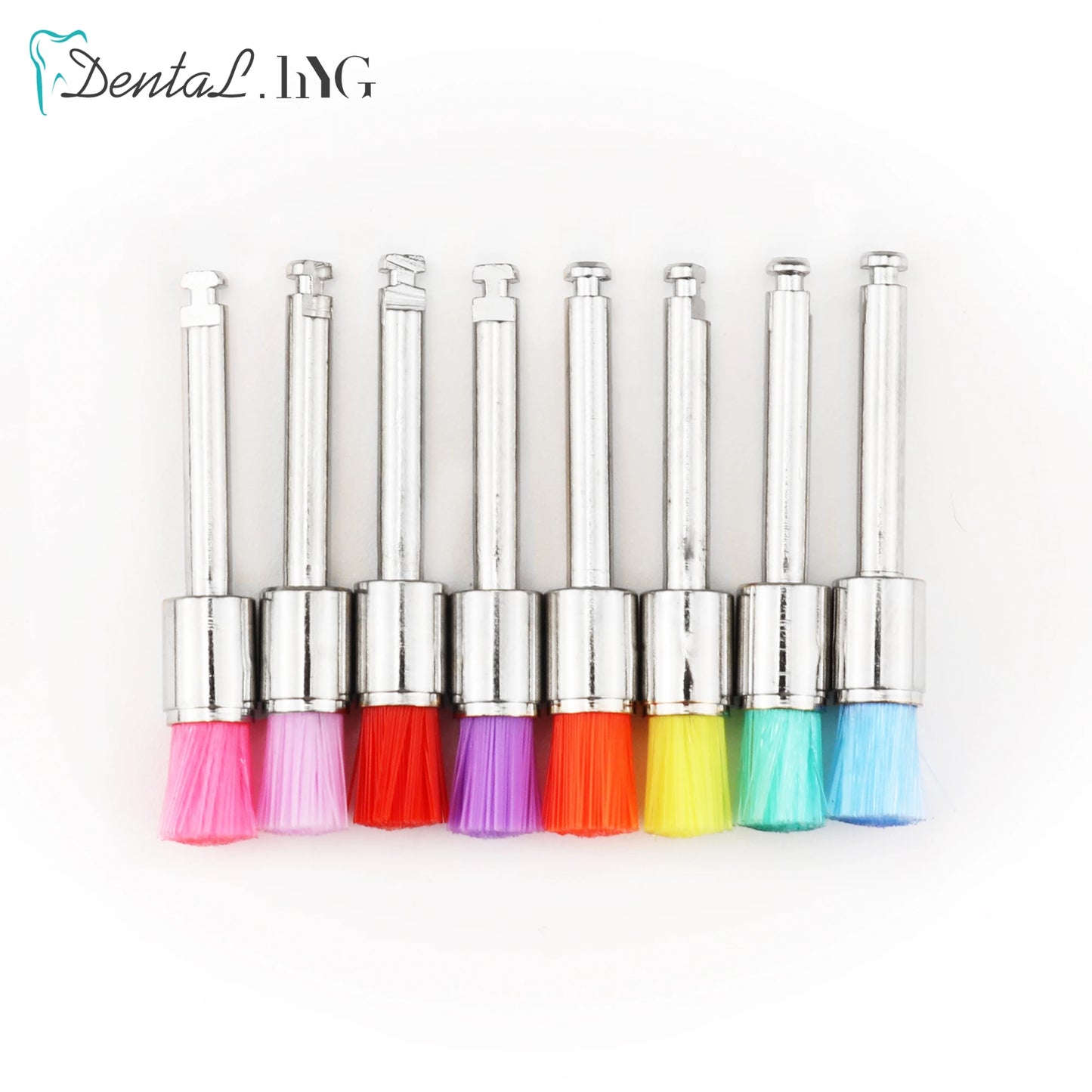 100pcs/Bag Disposable Dental Polisher Nylon Bristle Brush Polishing