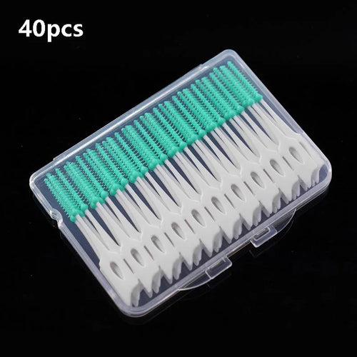 200/400pcs Interdental Silicone Brushes Dental Toothpicks Brush