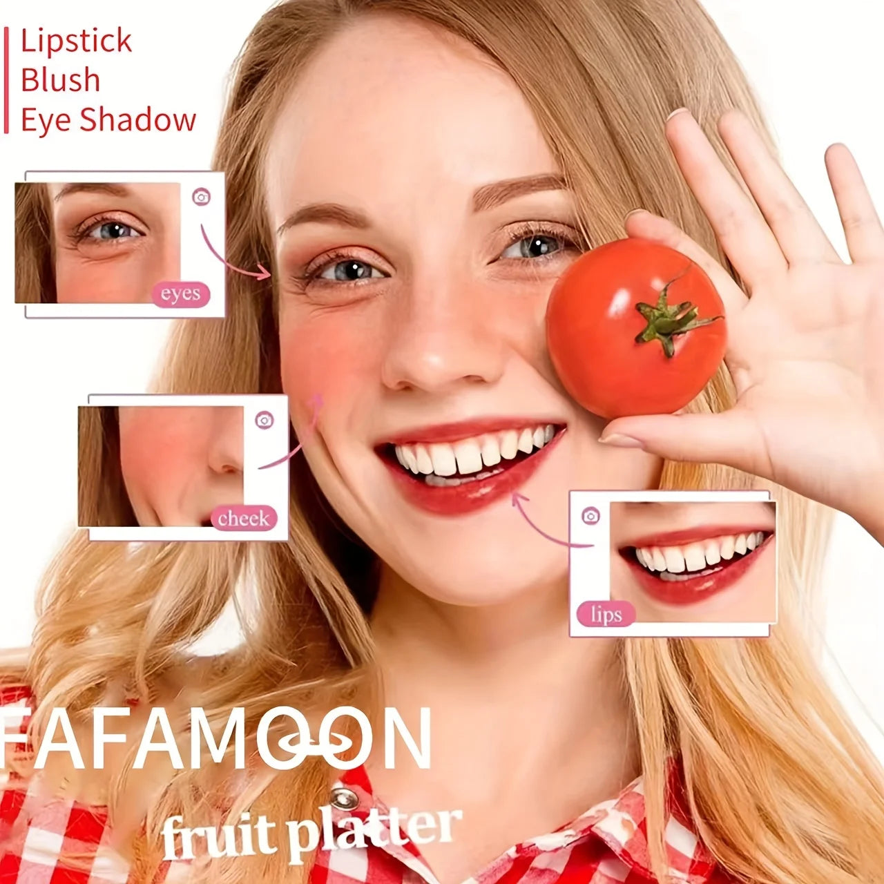 4 color Fruity Lip Tint Water Gloss Tint,Moisturizing Waterproof