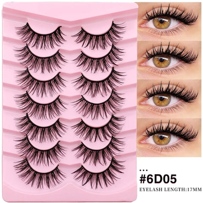 Veltrinay Manga Lashes Fluffy Soft 3D Mink False Lashes Wispy Soft