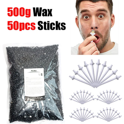 Nose Wax Kit | There are Wax and Applicators | Hair Removal Kit for