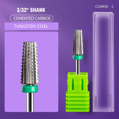 Ceramic Tungsten Carbide Nail Drill Bit Rotate Burr Milling Nail