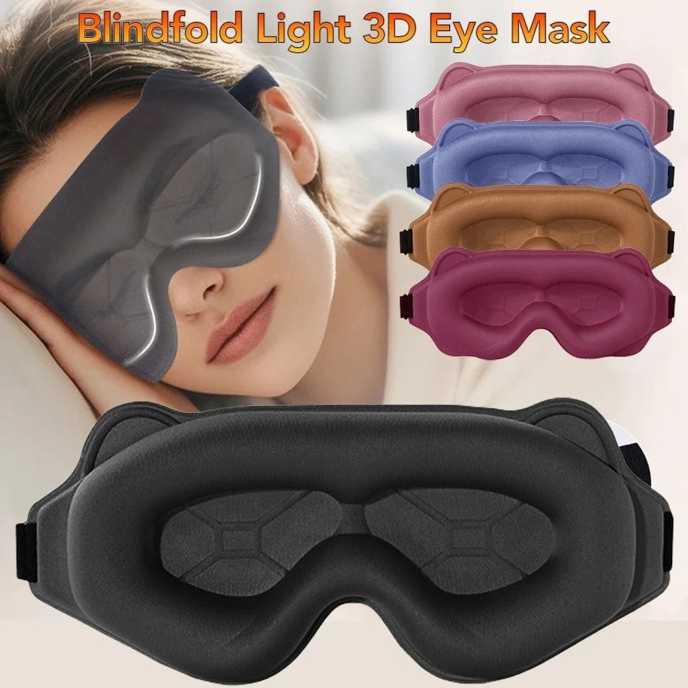 3D Sleeping Mask Slaapmasker Night Sleep Patch Portable Eyemask Pad