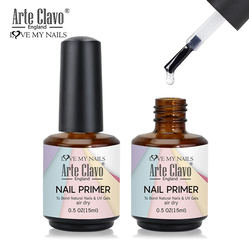 Arte Clavo 15ml Nail Primer Fast Air Dry Base Cleaning Agents UV Gel