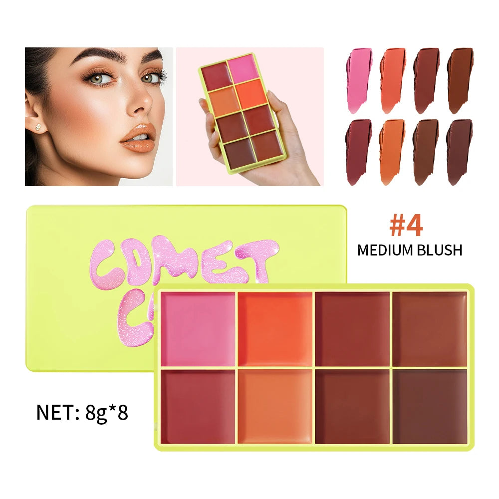 Curve Case Cream Eyebrow Cream Blush Highlighter Palette Matte Shimmer