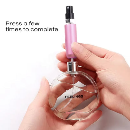 5PCS 5ml Portable Mini Refillable Perfume Bottle Spray Scent Pump