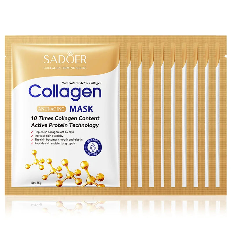 10 Pcs Collagen Face Mask