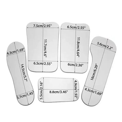 5 PCS Dental Orthodontic Mirror Double-Sided Glass Photography Tools