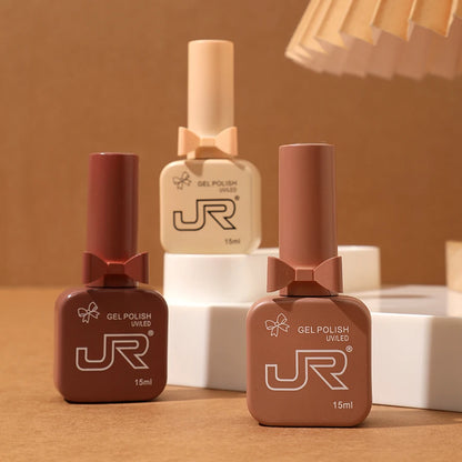 JR 9pcs 15ml gel nail polish set Including Red Pink Nude Gel Polish