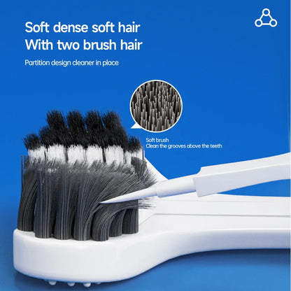 3D Manual Toothbrush 6pcs Three sided U-shaped Soft Toothbrush for