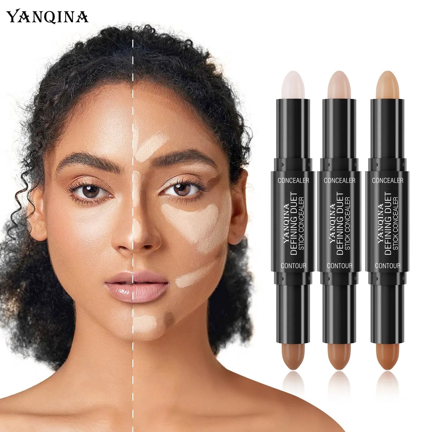 Contour Stick Duo, Double-Ended Highlight and Shadow Cream, Waterproof