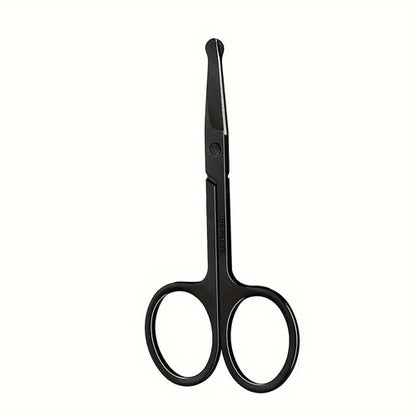 Precision Round Head Trimming Scissors - Nose Hair Grooming Trimming,