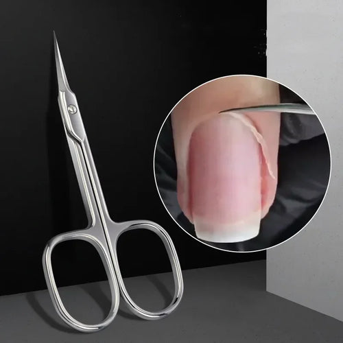 Stainless steel professional dead skin scissors Russian style front