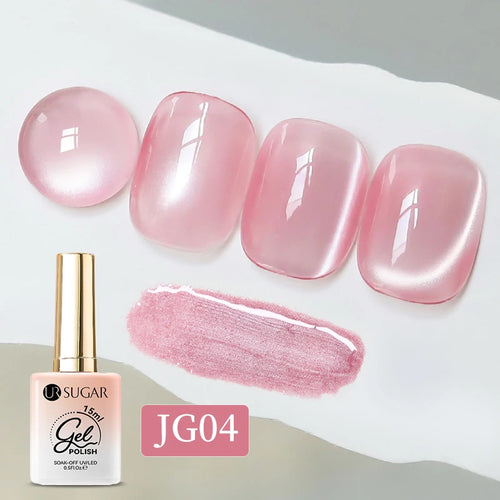 UR SUGAR 15ml Water Light Cat Magnetic Gel Nail Polish Champagne Semi