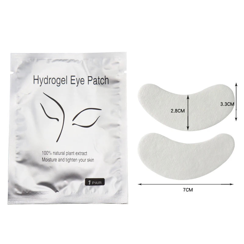 50 Pairs Eyelash Under Eye Patches Eye Pad Isolation Remove Hydrogel