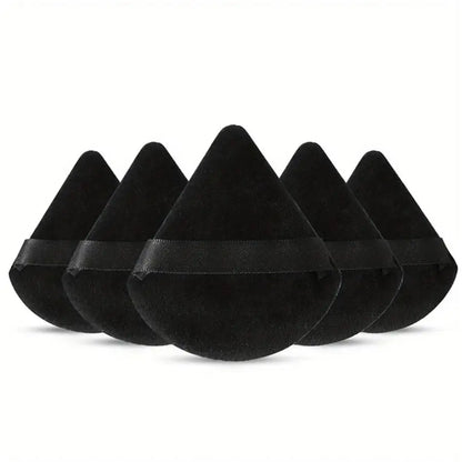 3/5/6 Pcs Triangle Powder Puff For Loose Powder Liquid Cosmetic Soft