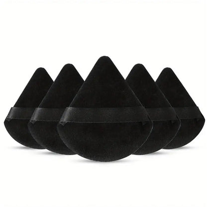 3/5/6 Pcs Triangle Powder Puff For Loose Powder Liquid Cosmetic Soft