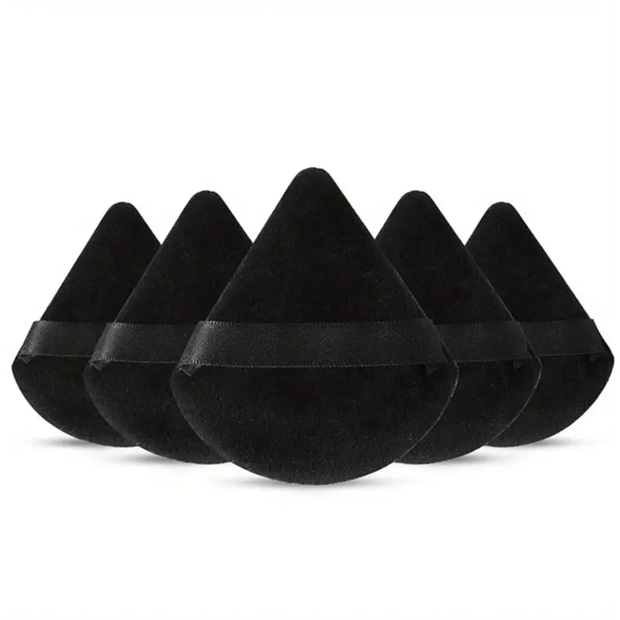 3/5/6 Pcs Triangle Powder Puff For Loose Powder Liquid Cosmetic Soft