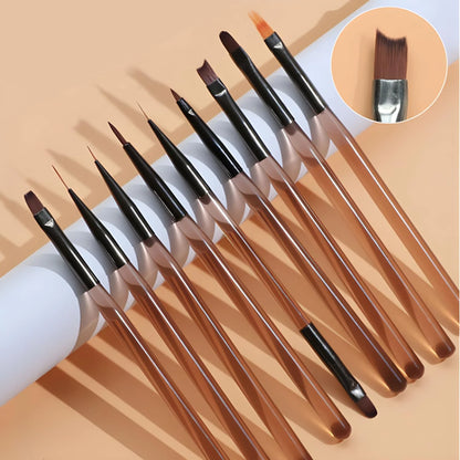 LINMANDA Nail Art Design Pen Painting Tools with Nail Extension Gel