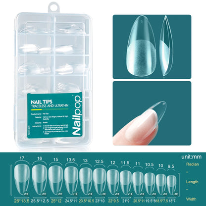 Nailpop 120pcs Acrylic Nails Fake Capsule Short Almond Coffin Square