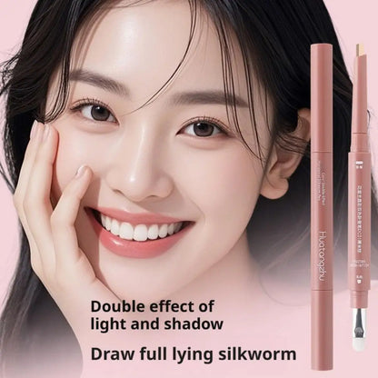 2in1 Lying Silkworm Pencil Brighten Shadow Cream Highlight Lower