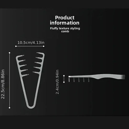 Volumizing Wide-Tooth Hair Styling Comb Curling Tools Fluffy Texture