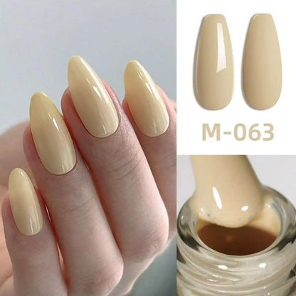 1pc 15ml Reddish Brown Gel Nail Polish Starter Pure Soak Off No Wipe
