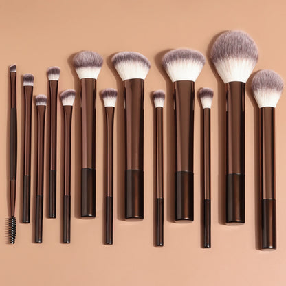 13PCS Makeup Brush Set Foundation Concealer Powder Eyeshadow Blush