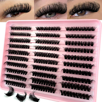 Lash Clusters 80D 100D Lashes Spikes Eyelash Clusters Volume