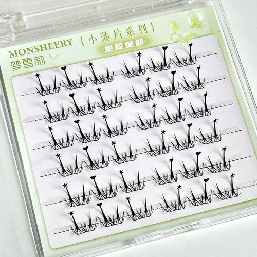 Natural Cosplay False Eyelashes No Glue Need Eyelash Clusters False