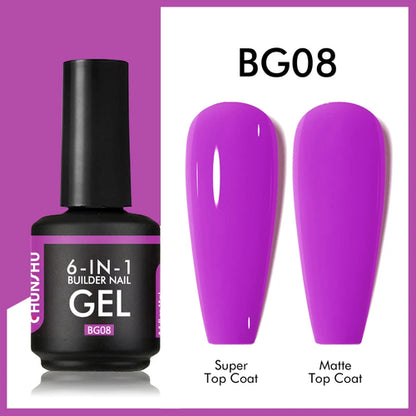 CHUNSHU 6 IN 1 Extension UV Gel Polish In A bottle Builder Nail Gel