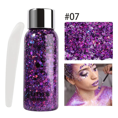 Eye Glitter Nail Hair Body Face Gel Art Waterproof High Gloss Glitter