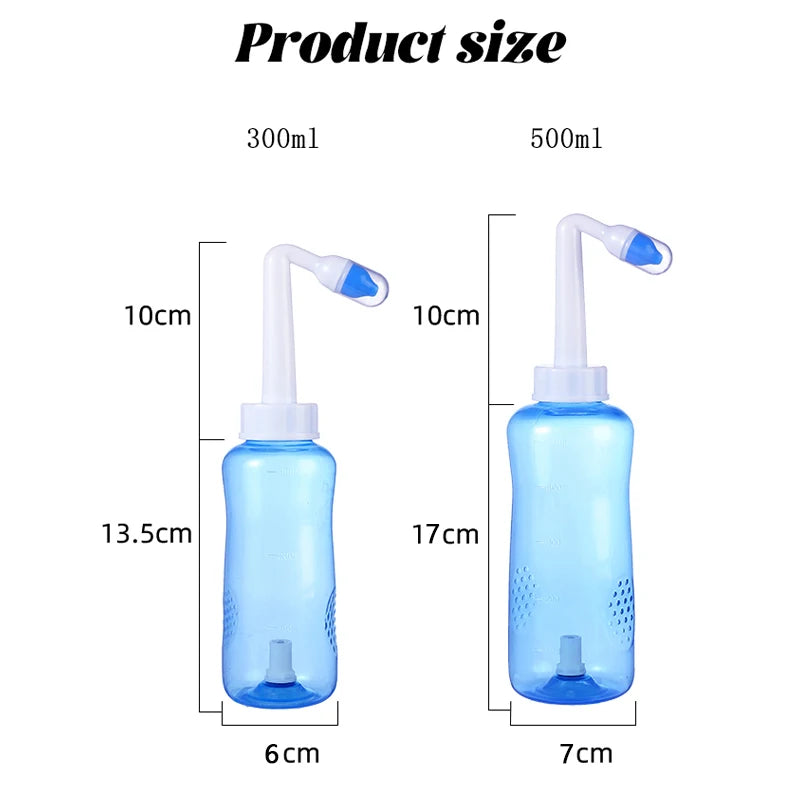 Nose Wash Cleaner Nasal Irrigator Rinse Bottle Nose Protector Avoid
