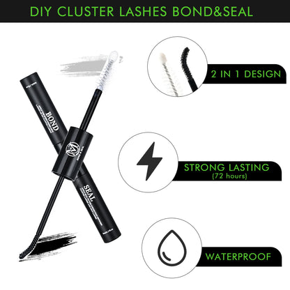 Eyelash Gluing and Sealing for Eyelash Clusters Strong Fixed Eyelash
