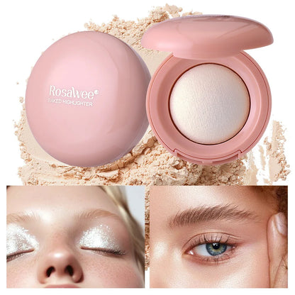Long-lasting waterproof fine shimmer highlighter, natural glossy