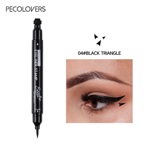 Star Liquid Eyeliner Black Moon Stamp Eye Liner Pencil 2 in 1