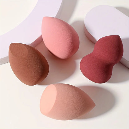 4 cosmetic sponge sets, cosmetic egg, dry and wet, cosmetic sponge for
