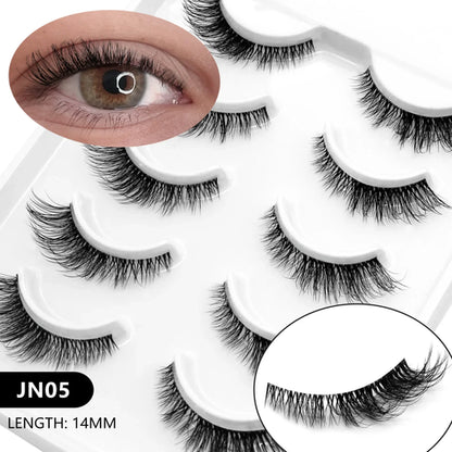 Veltrinay Cat Eye Lashes Soft Natural Faux Mink Eyelashes Fake Lashes