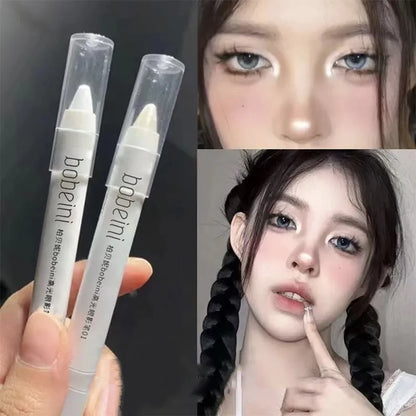 Eye Makeup Highlighter Pencil, Undereye Brightener Pencil, Dual-End