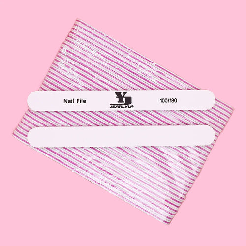 5/25Pcs/Lot Nail File Mix Color 80/100/150/180/240 Grit Professional