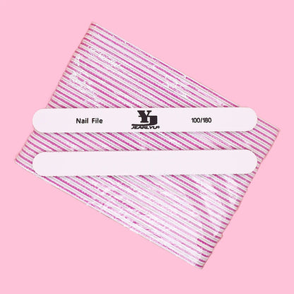 5/25Pcs/Lot Nail File Mix Color 80/100/150/180/240 Grit Professional